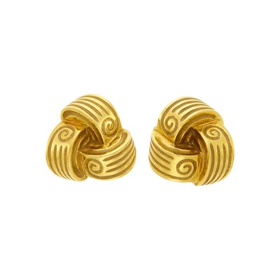 Lot 47 - Pair of Gold Earclips