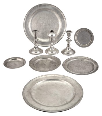 Lot 209 - Group of American Pewter Table Articles