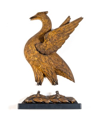 Lot 259 - Gold-painted Cast Iron Eagle Figure