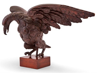 Lot 234 - Carved Wood Eagle Figure