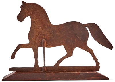 Lot 237 - Iron Trotting Horse Weathervane