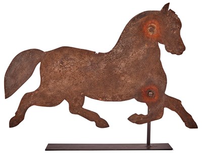 Lot 238 - Sheet Iron Running Horse Weathervane