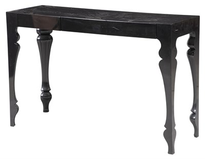 Lot 171 - Black Lacquer Console Modern Rectangular with...