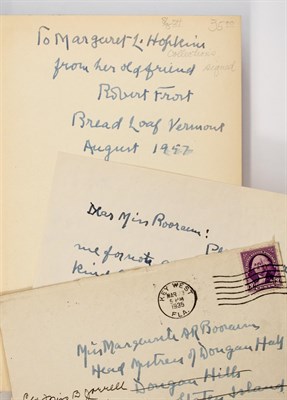 Lot 170 - FROST, ROBERT Collection of signed books and...