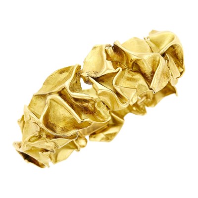 Lot 29 - Gilbert Albert Gold Bangle Bracelet