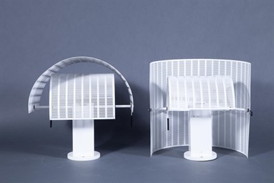 Lot 111 - Pair of Mario Botta Shogun Perforated Metal...