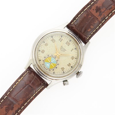 Lot 2339 - Heuer Stainless Steel 'Solunar' Wristwatch