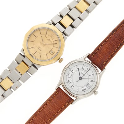 Lot 2151 - Tiffany & Co. and Baume & Mercier Two Stainless Steel Wristwatches