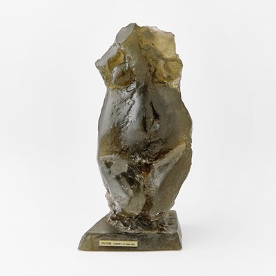 Lot 328 - Daum Pate de Verre Sculpture Entitled "Solitude"