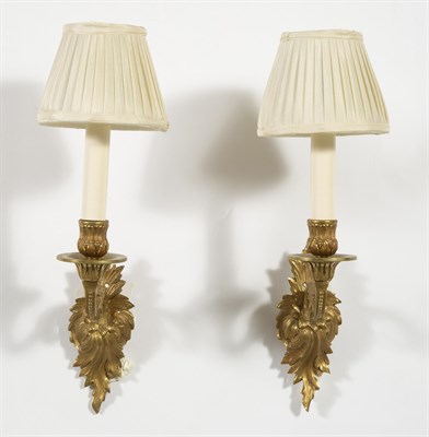Lot 46 - Pair of Louis XVI Style Gilt-Bronze Single...
