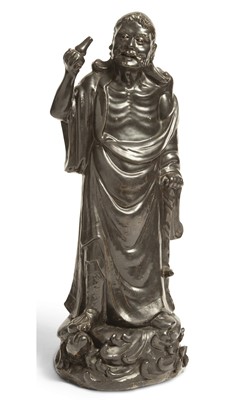 Lot 103 - A Chinese Glazed Porcelain Figure of Li Tieguai