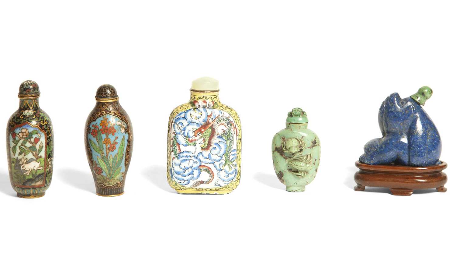Lot 7 - A Group of Chinese Snuff Bottles