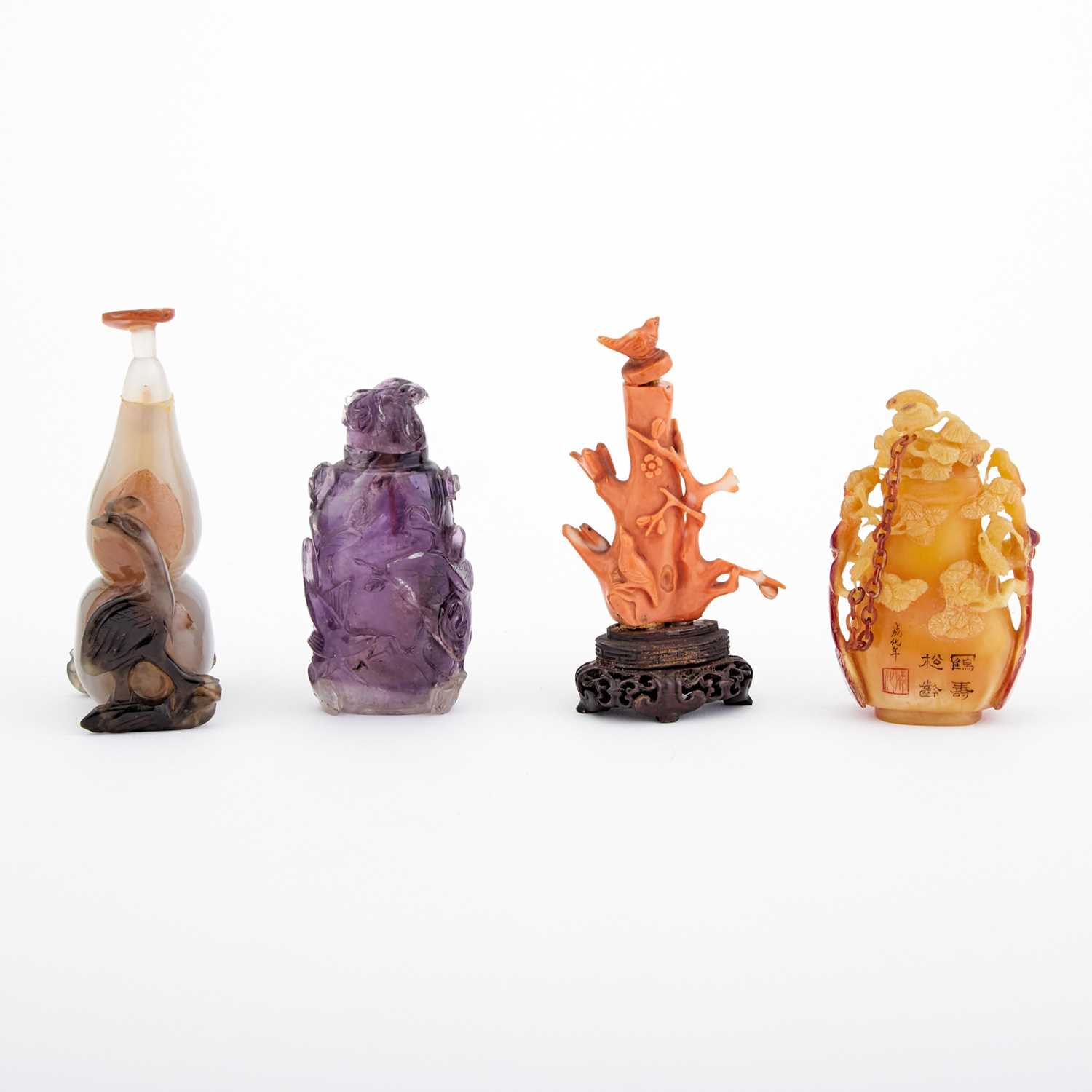 Lot 40 - A Group of Chinese Snuff Bottles