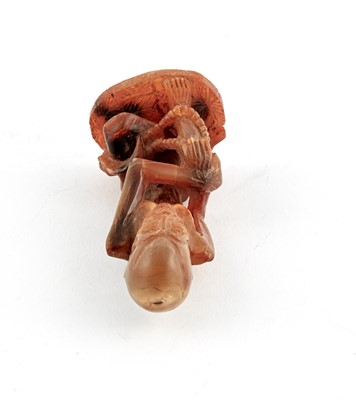 Lot 94 - Chinese Carved Horn Figure of a Luohan