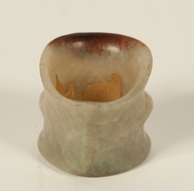 Lot 24 - A Chinese Jade Thumb Ring