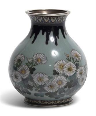 Lot 381 - A Japanese Cloisonne Enamel Jar