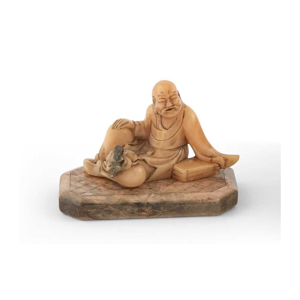 Lot 95 - Chinese Soapstone Figure of Li Bai