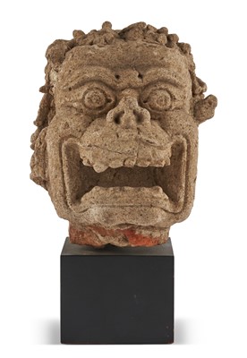 Lot 243 - Javan Stone Head of a Demon