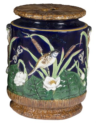 Lot 322 - George Jones & Sons Majolica Garden Seat En...