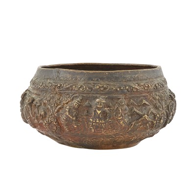 Lot 250 - Burmese Silver Repousse Bowl