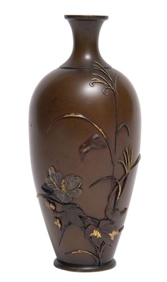 Lot 370 - A Fine Japanese Mixed Metal Vase