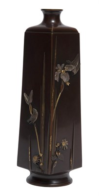 Lot 371 - A Fine Japanese Mixed Metal Vase