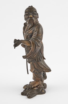 Lot 114 - A Chinese Bronze Figure of an Immortal