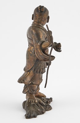 Lot 114 - A Chinese Bronze Figure of an Immortal