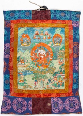 Lot 130 - A Tibetan Thangka