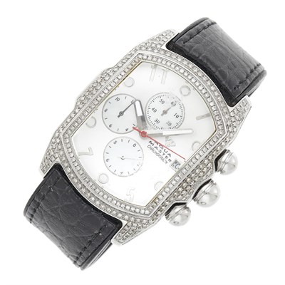 Lot 1235 - Aqua Master Stainless Steel and Diamond Chronograph Wristwatch