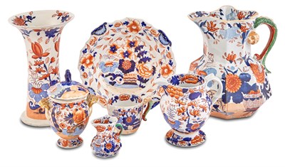 Lot 270 - Group of English Imari Palette Ironstone Table...