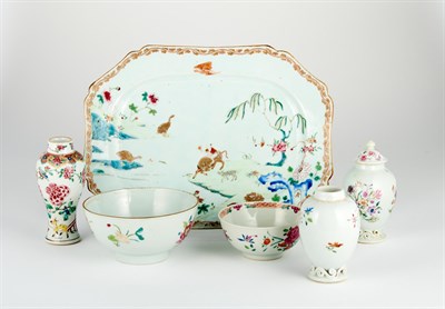 Lot 133 - Group of Chinese Export Porcelain Famille Rose...