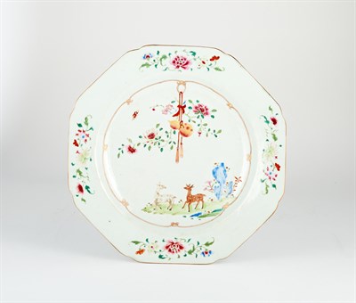Lot 135 - Chinese Export Porcelain Famille Rose Deer and...