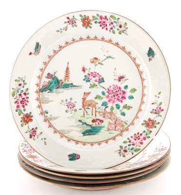 Lot 136 - Assembled Set of Five Chinese Export Porcelain...