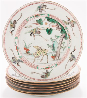 Lot 137 - Assembled Set of Seven Chinese Export...
