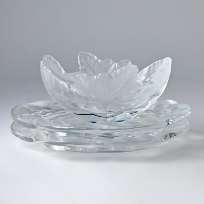 Lot 175 - Group of Lalique Molded Glass Table Articles