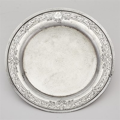 Lot 1183 - Gorham Sterling Silver Circular Tray 1916 The...