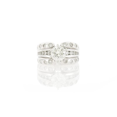 Lot 96 - White Gold and Diamond Ring