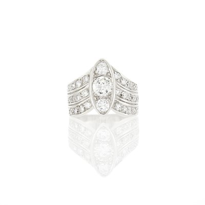 Lot 2175 - White Gold and Diamond Ring