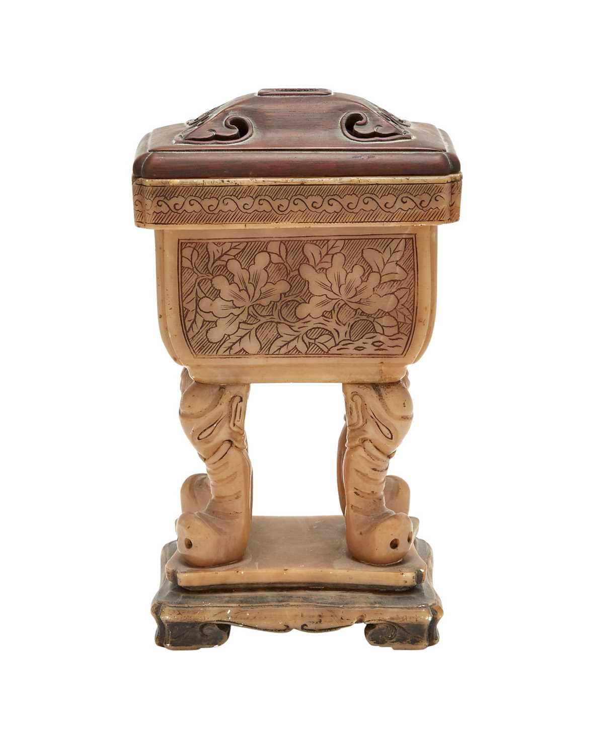 Lot 52 - An Unusual Chinese Carved Soapstone Censer