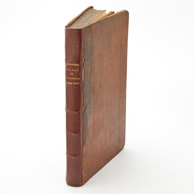 Lot 123 - Selden's An Historical and Political Discourse of the Laws and Government of England