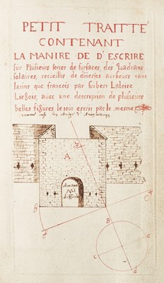 Lot 8 - Astronomical manuscript with three fine volvelles