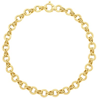 Lot 1009 - Gold Link Necklace