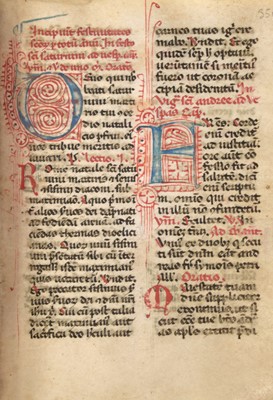 Lot 35 - A 15th-century Breviarum Minorum from the library of an accused Episcopalian heretic