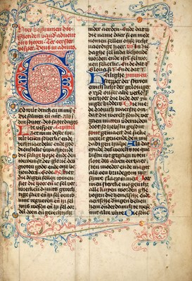 Lot 42 - An important manuscript breviary in Middle Dutch