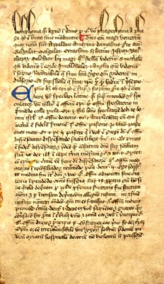 Lot 40 - Manuscript book of homiles circa 1400