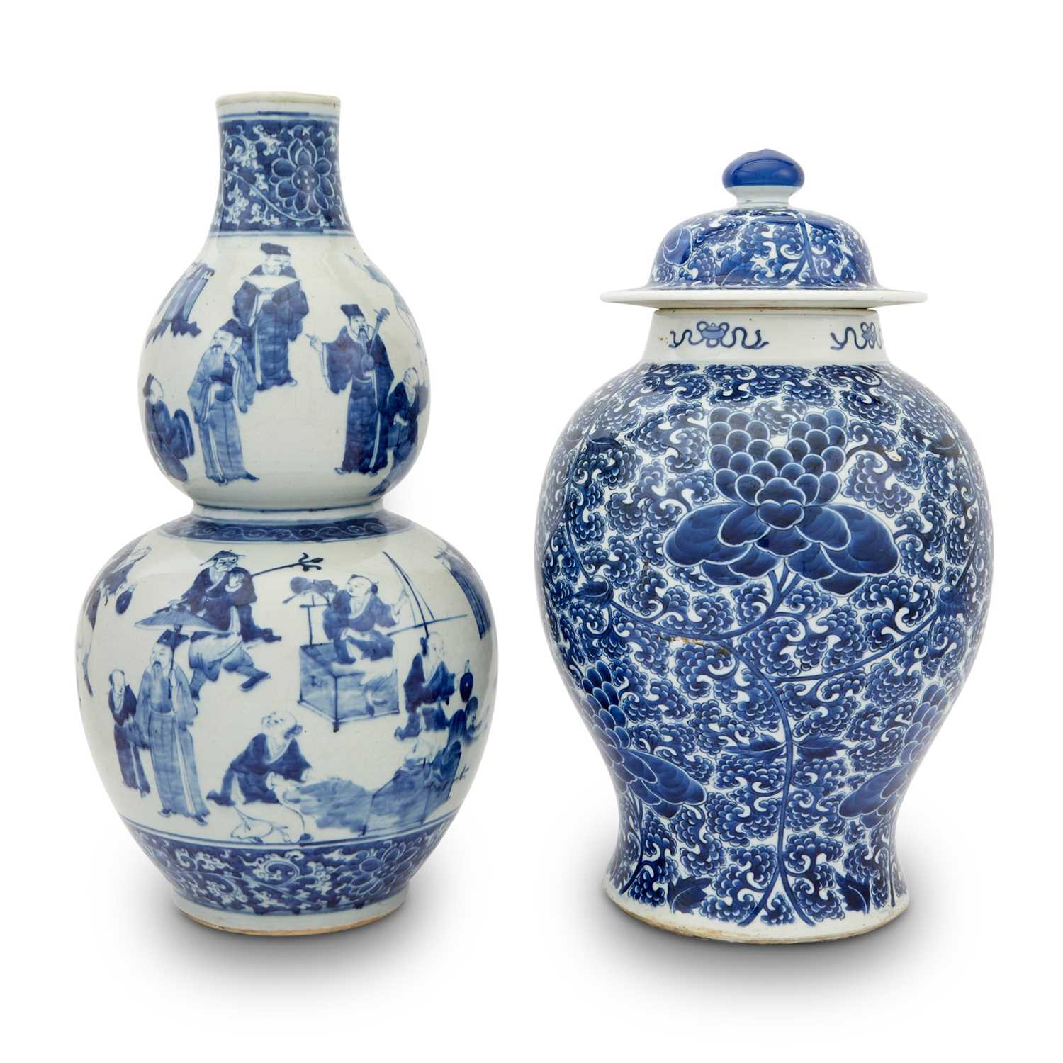 Lot 207 - Two Chinese Porcelain Vases