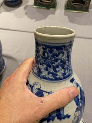 Lot 207 - Two Chinese Porcelain Vases