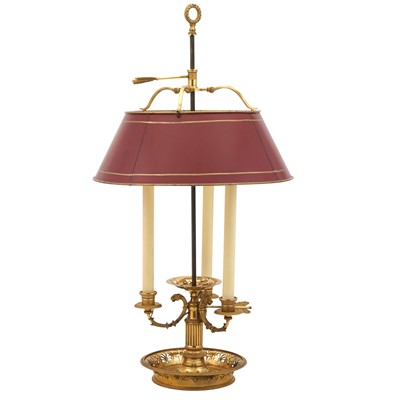 Lot 240 - Gilt Bronze Bouillotte Lamp