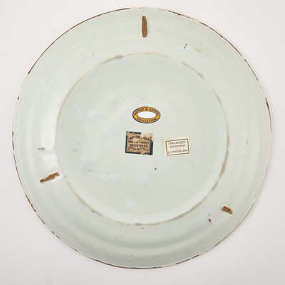 Lot 211 - Lille Faïence Blue and White Plate